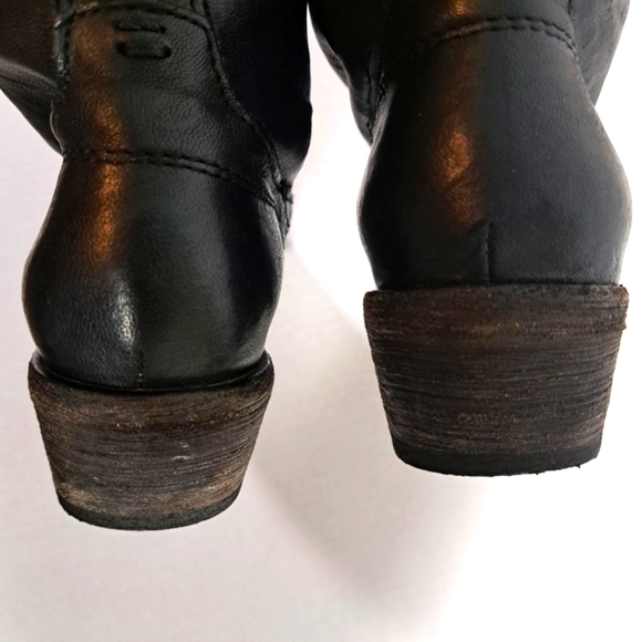 Frye 77207 Carson Tab Tall Western Boots Black SZ 6B - Picture 14 of 15